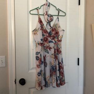 Flowy, floral spring dress